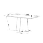 Mesa De Jantar Retangular Griss 1,60x80 Com 6 Cadeiras Sicili
