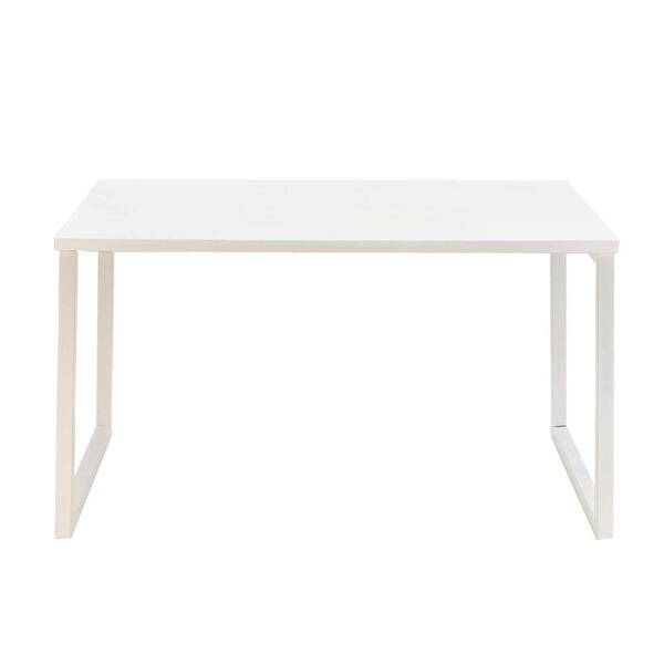 Mesa De Jantar Retangular Industrial 130 Cm - Branco