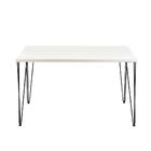 Mesa De Jantar Retangular Industrial 130 Cm C/pés Hairpin -