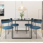 Mesa De Jantar Retangular Industrial 4 Cadeiras Indy/milli F0