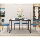 Mesa De Jantar Retangular Industrial 4 Cadeiras Indy/milli F0