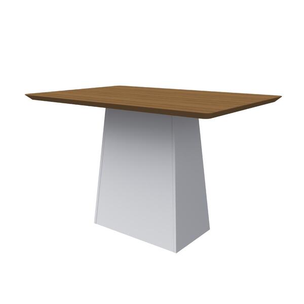 Mesa De Jantar Retangular Istambul Off-white Imbuia