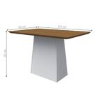 Mesa De Jantar Retangular Istambul Off-white Imbuia