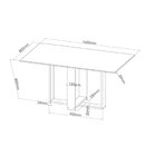 Mesa De Jantar Retangular Laguna Com 6 Cadeiras Dalas Mel/blo