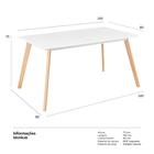 Mesa De Jantar Retangular Leda - 80 X 140 Cm - Branco