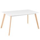 Mesa De Jantar Retangular Leda - 80 X 140 Cm - Branco