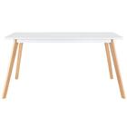 Mesa De Jantar Retangular Leda - 80 X 140 Cm - Branco
