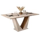 Mesa De Jantar Retangular Lucy 170 Cm Reto Creme Carvalho Dj