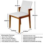 Mesa De Jantar Retangular Luiza 160cm Branca Com 4 Cadeiras E