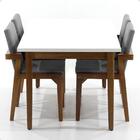 Mesa De Jantar Retangular Luiza 160cm Branca Com 4 Cadeiras E