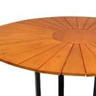 Mesa De Jantar Retangular Mika Madeira Maciça Preta 137 Cm