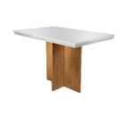 Mesa De Jantar Retangular Nazca Off White E Imbuia