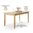Mesa De Jantar Retangular New Rústico Natural 160 Cm W02 Com