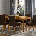 Mesa De Jantar Retangular Para 6 Cadeiras 140cm Henn Chan Nat