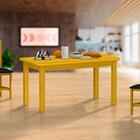 Mesa De Jantar Retangular Para 6 Lugares Madeira Maciça Safir