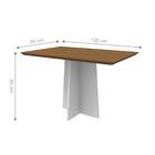 Mesa De Jantar Retangular Porto Off-white Imbuia