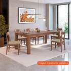 Mesa De Jantar Retangular Rinno Castanho 200 Cm