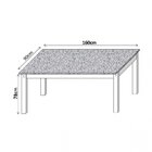 Mesa De Jantar Retangular Riviera Preto/castanho Rústico