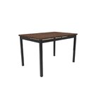 Mesa De Jantar Retangular Riviera Preto/castanho Rústico