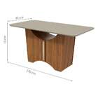Mesa De Jantar Retangular Rock Rovere E Off White 170 Cm