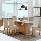 Mesa De Jantar Retangular Rock Rovere E Off White 170 Cm