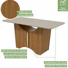 Mesa De Jantar Retangular Rock Rovere E Off White 170 Cm