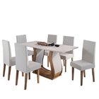 Mesa De Jantar Retangular Royale Com 6 Cadeiras Venus