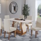 Mesa De Jantar Retangular Royale Com 6 Cadeiras Venus