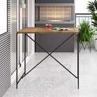 Mesa De Jantar Retangular Steel Quadra Vermont E Preta 60 Cm