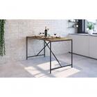 Mesa De Jantar Retangular Steel Quadra Vermont E Preta 69 Cm