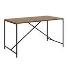 Mesa De Jantar Retangular Steel Quadra Vermont E Preta 69 Cm