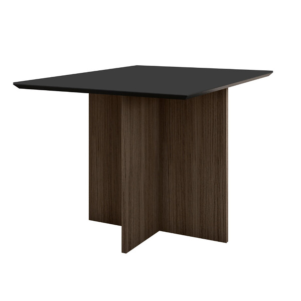 Mesa De Jantar Retangular Tampo Chanfrado Sem Vidro 90cm Helô