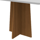 Mesa De Jantar Retangular Tampo Com Vidro Angra 120 Cm Off Wh