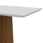 Mesa De Jantar Retangular Tampo Com Vidro Angra 120 Cm Off Wh