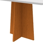 Mesa De Jantar Retangular Tampo Com Vidro Angra 160 Cm Off Wh