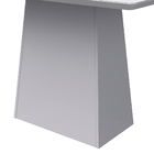 Mesa De Jantar Retangular Tampo Com Vidro Bella 135 Cm Off Wh