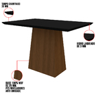 Mesa De Jantar Retangular Tampo Com Vidro Ester 135 Cm Preto