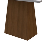 Mesa De Jantar Retangular Tampo Com Vidro Ester 160 Cm Off Wh