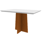 Mesa De Jantar Retangular Tampo Com Vidro Sabrina 120 Cm Off