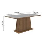 Mesa De Jantar Retangular Tampo De Madeira Rustic/cinza 5364