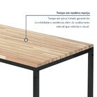 Mesa De Jantar Retangular Tampo Madeira Maciça 160cmx85cm Sma