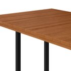 Mesa De Jantar Retangular Tampo Madeira Maciça Ripado 160x90c