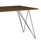 Mesa De Jantar Retangular Trama Preta E Marrom 140 Cm