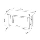 Mesa De Jantar Retangular Tripoli Com 6 Cadeiraseiras Dalas M