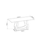 Mesa De Jantar Retangular Vic 120x80cm Com 4 Cadeiras Sicilia