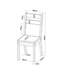 Mesa De Jantar Retangular Vic 120x80cm Com 4 Cadeiras Sicilia