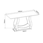 Mesa De Jantar Retangular Wanda Com 6 Cadeiras Madeira Maciça