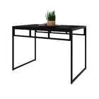 Mesa De Jantar Retangular Wooden Ônix E Preta