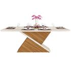 Mesa De Jantar Retangular Zoe 200x100cm Carvalho Europeu Pret
