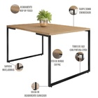 Mesa De Jantar Rivera Nature 136cm 04 Cadeiras Allana F01 Fai